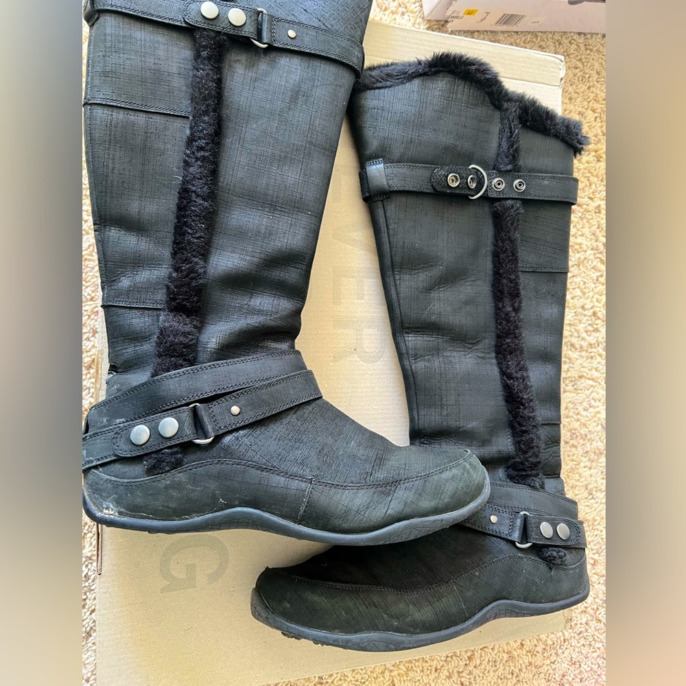 North Face Brianna Black Winter Boots Size 9.5